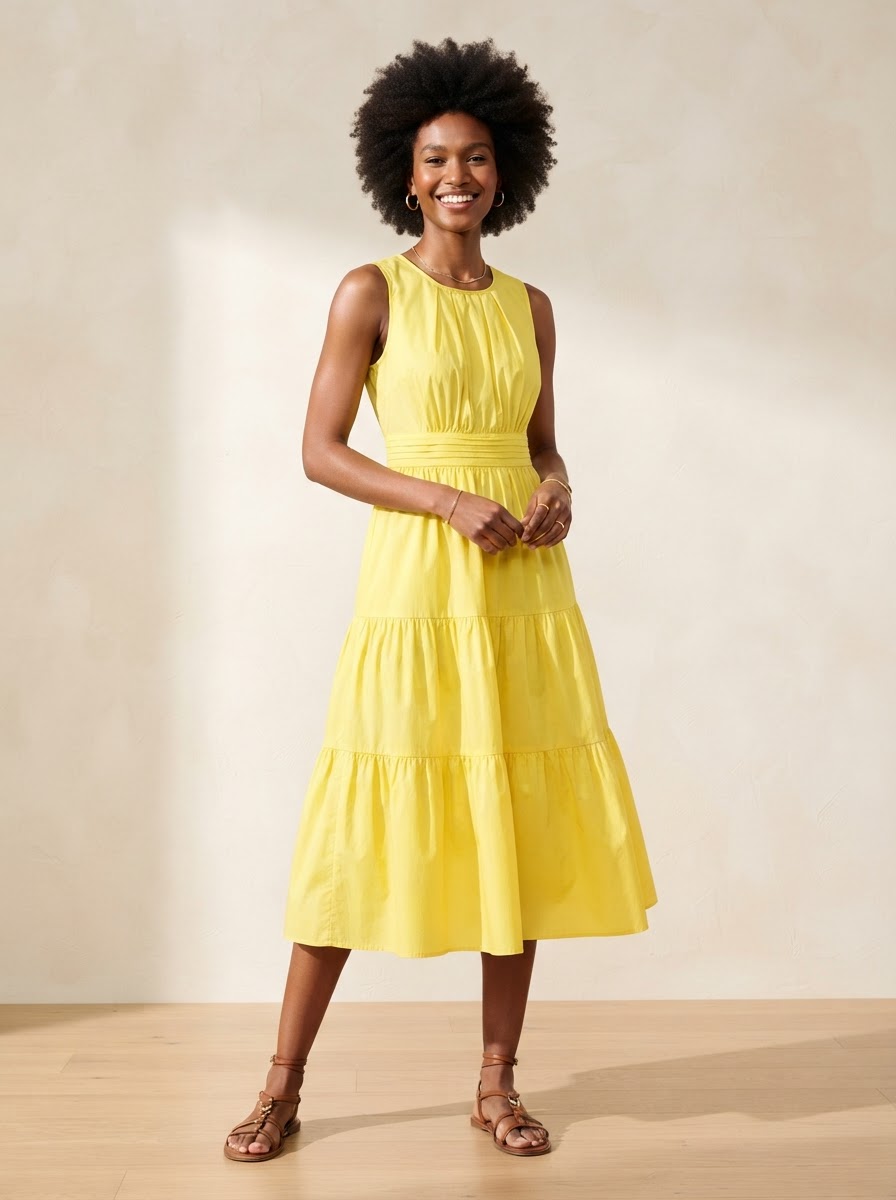 The sunshine midi dress